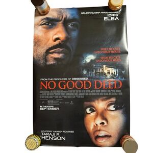 No Good Deed 2014 Original Movie Poster 27x40 Idris Elba Taraji P. Henson D/S